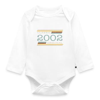 Vintage 2002, Classique, Original(e) - Body Bébé bio manches longues - blanc - Devant