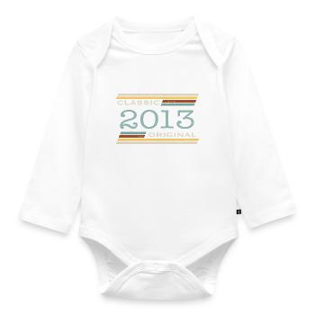 Vintage 2013, Classique, Original(e) - Body Bébé bio manches longues - blanc - Devant