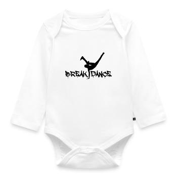 Breakdancing - Organic Longsleeve Baby Bodysuit - white - Front
