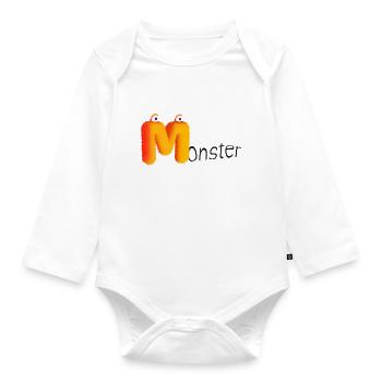 Small sample - Organic Longsleeve Baby Bodysuit - white - Front