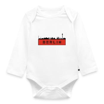 City of Berlin - Germany - Organic Longsleeve Baby Bodysuit - white - Front
