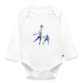 basketball,basketball,graffiti - Organic Longsleeve Baby Bodysuit - white - Front
