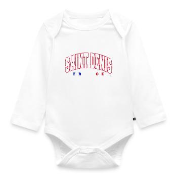 Saint Denis - Organic Longsleeve Baby Bodysuit - white - Front