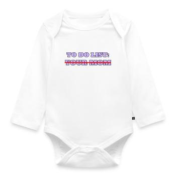 Liste des choses à faire de votre maman - Body Bébé bio manches longues - blanc - Devant