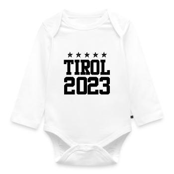 Tyrol 2023 - Body Bébé bio manches longues - blanc - Devant