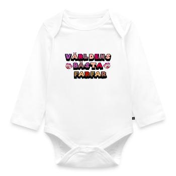 BestGroßmutter Großmutter Großvater Großvater Geburtstagsfamilie - Baby Bio-Langarm-Body - Weiß - Vorne