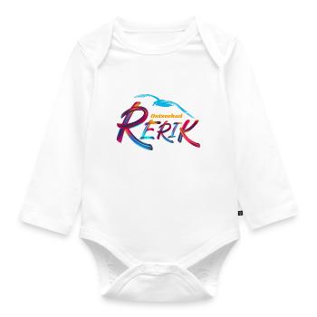 Rerik Ostseebad Möwe - Baby Bio-Langarm-Body - Weiß - Vorne