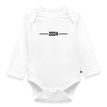 2024 - Organic Longsleeve Baby Bodysuit - white - Front