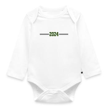 2024 - Organic Longsleeve Baby Bodysuit - white - Front
