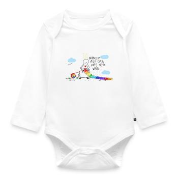 Wirken auf das, was wird - Baby Bio-Langarm-Body - Weiß - Vorne
