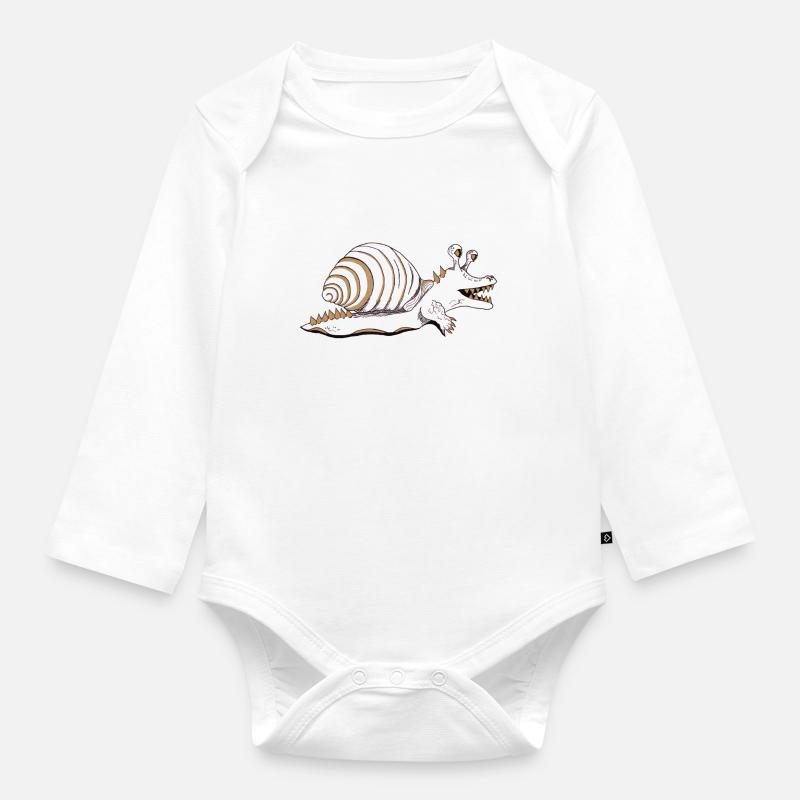 Crocargo - Body Bébé bio manches longues - blanc
