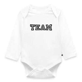 Team - Organic Longsleeve Baby Bodysuit - white - Front