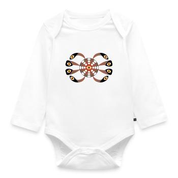 Eyes - Organic Longsleeve Baby Bodysuit - white - Front