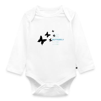 Butterfly lover - Body Bébé bio manches longues - blanc - Devant