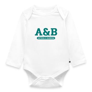 Antigua and Barbuda - St John´s - West Indies - Baby Bio-Langarm-Body - Weiß - Vorne