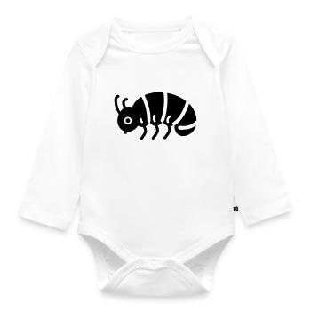 chenille - Body Bébé bio manches longues - blanc - Devant