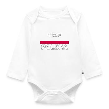 TEAM POLSKA! - Organic Longsleeve Baby Bodysuit - white - Front