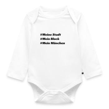 München - Baby Bio-Langarm-Body - Weiß - Vorne