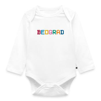 BEOGRAD Belgrade Belgrad - Organic Longsleeve Baby Bodysuit - white - Front