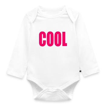 Cool - Body Bébé bio manches longues - blanc - Devant
