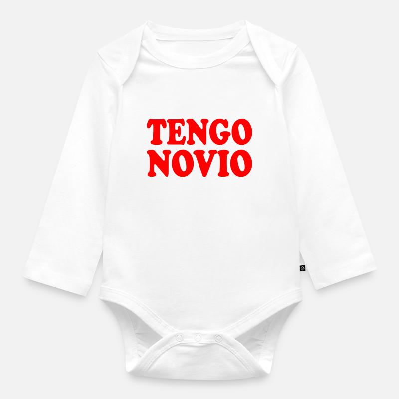Ich habe einen Freund - Baby Bio-Langarm-Body - Weiß