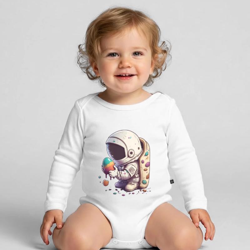 Easter Easter Bunny Easter Eve Easter Sunday Easter Egg Spring Organic Longsleeve Baby Bodysuit