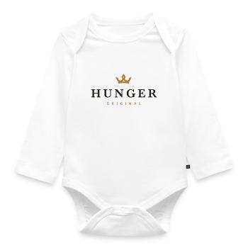 Hunger Original Family Logo - Organic Longsleeve Baby Bodysuit - white - Front