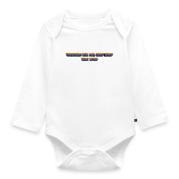Schauen wir mal was wird - was wird - Baby Bio-Langarm-Body - Weiß - Vorne