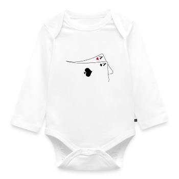 Pocket Aces - Organic Longsleeve Baby Bodysuit - white - Front