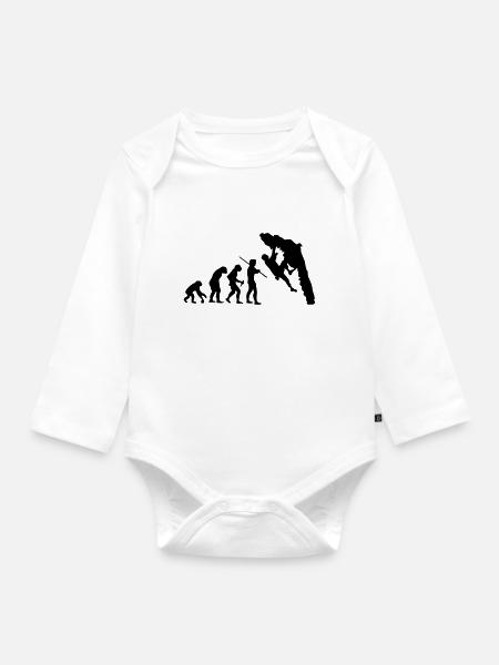 Boulder Evolution - Baby Bio-Langarm-Body - Weiß