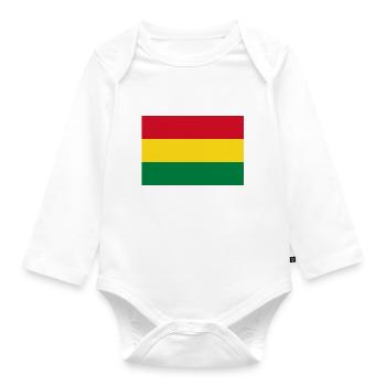 bolivia - Organic Longsleeve Baby Bodysuit - white - Front