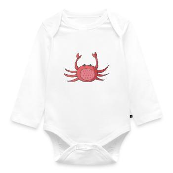 Crabe cancer - Body Bébé bio manches longues - blanc - Devant