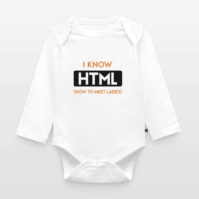 HTML web developer entwickler CSS Programmierer Baby Bio-Langarm-Body