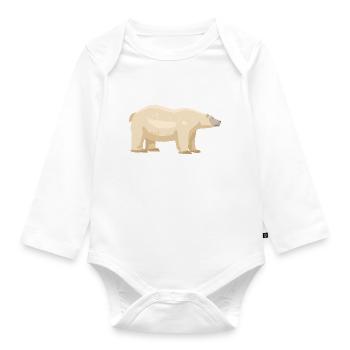 Icebear - Organic Longsleeve Baby Bodysuit - white - Front