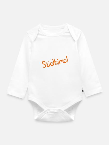 Südtirol - Baby Bio-Langarm-Body - Weiß