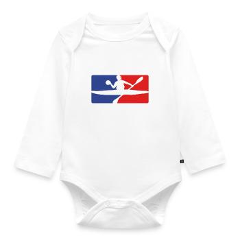 Kanupolo - Baby Bio-Langarm-Body - Weiß - Vorne