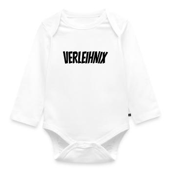 Verleihnix - Baby Bio-Langarm-Body - Weiß - Vorne