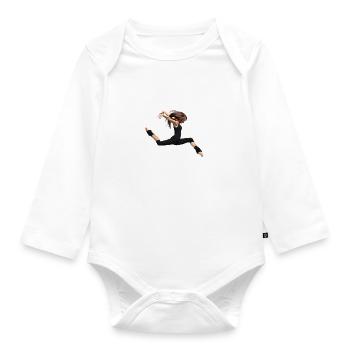 dancer - Baby Bio-Langarm-Body - Weiß - Vorne