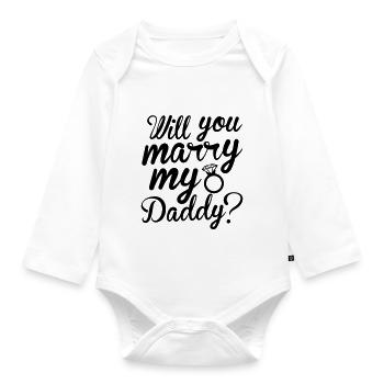 Marry - Organic Longsleeve Baby Bodysuit - white - Front