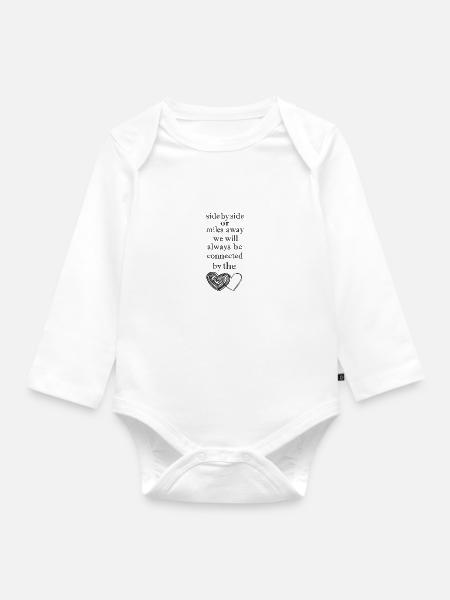 Beste Freunde - Baby Bio-Langarm-Body - Weiß
