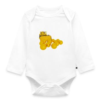 Gold diggers, gold prospectors, gold miners - Organic Longsleeve Baby Bodysuit - white - Front