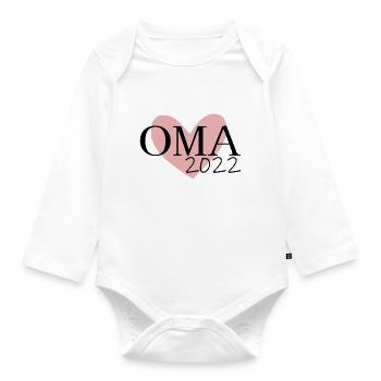 Oma 2022 - Baby Bio-Langarm-Body - Weiß - Vorne