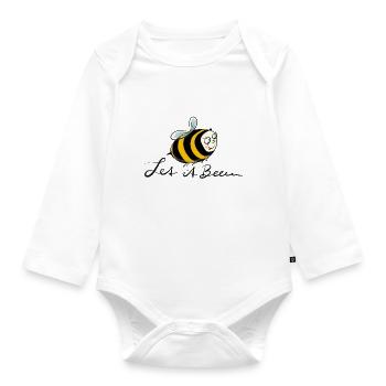 Let it Beeee - Organic Longsleeve Baby Bodysuit - white - Front