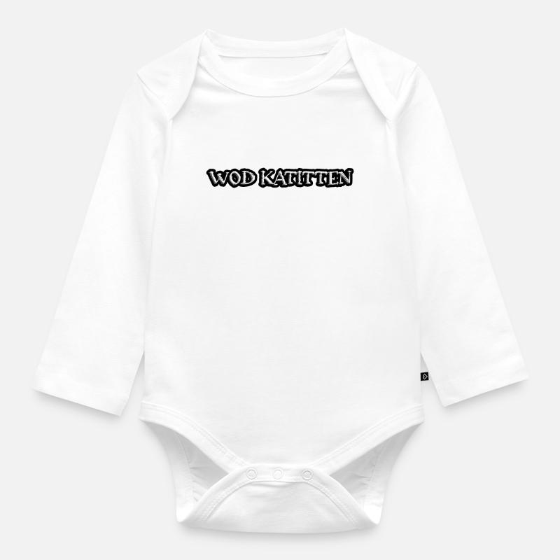 Wod Katitten - Body Bébé bio manches longues - blanc