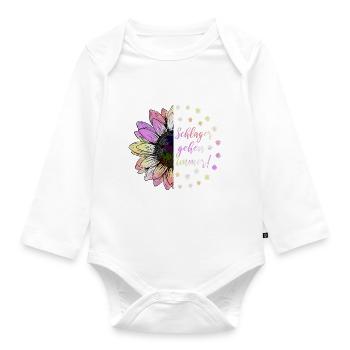Schlager Gehen Immer Schlagerfan Schlager Geschenk - Baby Bio-Langarm-Body - Weiß - Vorne