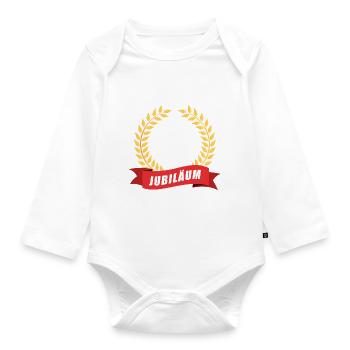40 Jahre Jubiläum Dienstjubiläum Firma - Baby Bio-Langarm-Body - Weiß - Vorne