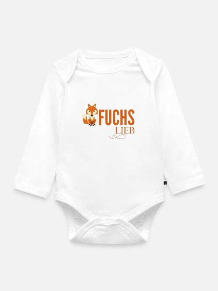 Fuchs Teufels Lieb - Baby Bio-Langarm-Body - Weiß