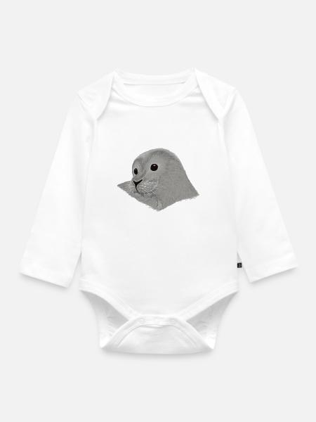 Robben Kleenes - Baby Bio-Langarm-Body - Weiß