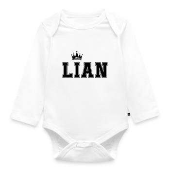 Lian - Baby Bio-Langarm-Body - Weiß - Vorne