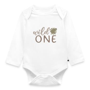 wild one - Baby Design - Baby Bio-Langarm-Body - Weiß - Vorne